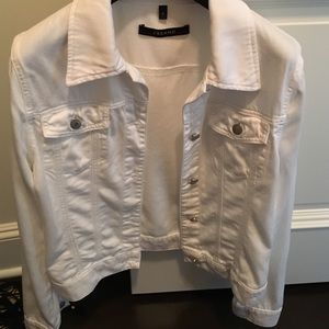J Brand white Denim Jacket