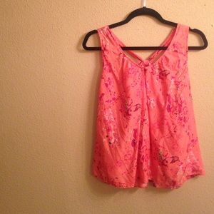 GOODWILL TOMORROW- flowy silk racer back tank