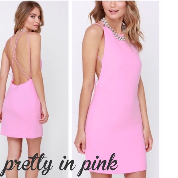 Lovers + Friends Dresses & Skirts - Pink Open Back Strappy Dress