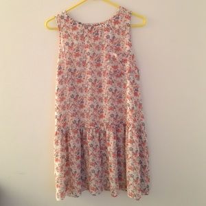 Forever 21 Bohemian Floral Drop Waist Dress size L