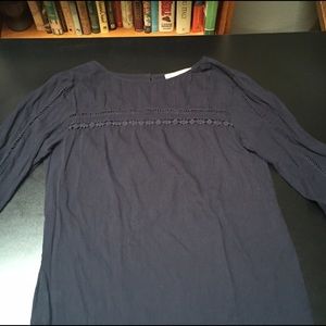 Ann Taylor LOFT blouse w/eyelet embroidery Medium