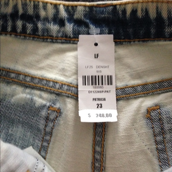 LF Carmar Patricia acid wash patchwork shorts-NWT!