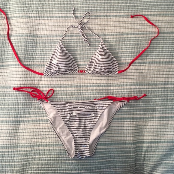 Victoria's Secret Red, White, & Blue Bikini M