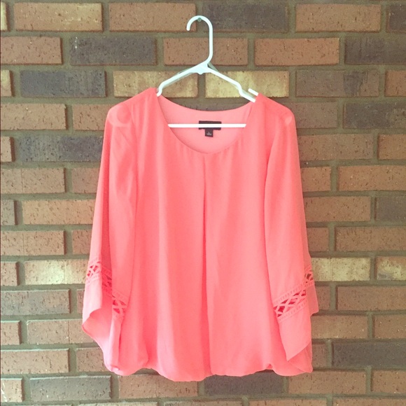 AGB Blouse Coral/Pink women's size L