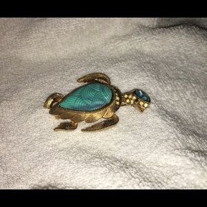 Rare Vintage Signed Coro Francois Turquoise Brooch