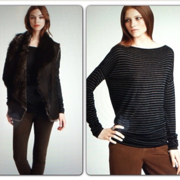 Vince Fine Gauge Stripe Sweater
