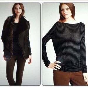 Vince Fine Gauge Stripe Sweater