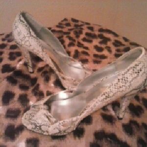 Charlotte Russe Snakel Print Heels 7