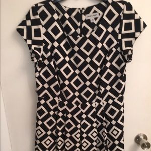 Black and white dress