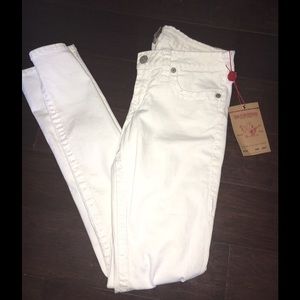 🎁🎁SALE🎁🎁WHITE TRUE RELIGION SKINNY JEANS