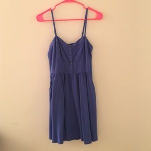 Express Royal Blue Babydoll Mini dress size S