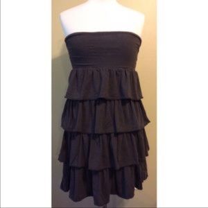 J. Crew Strapless Lilac Ruffle Dress