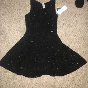 Black glittery dress