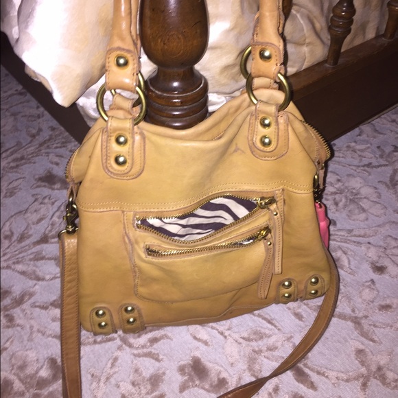 Linea Pelle tan leather handbag
