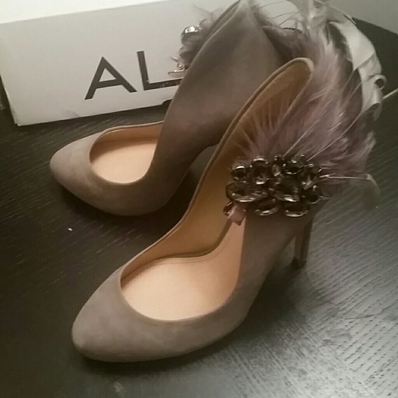 Aldo "Fawson" Grey Suede Pumps