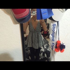 low v cut blouse size M