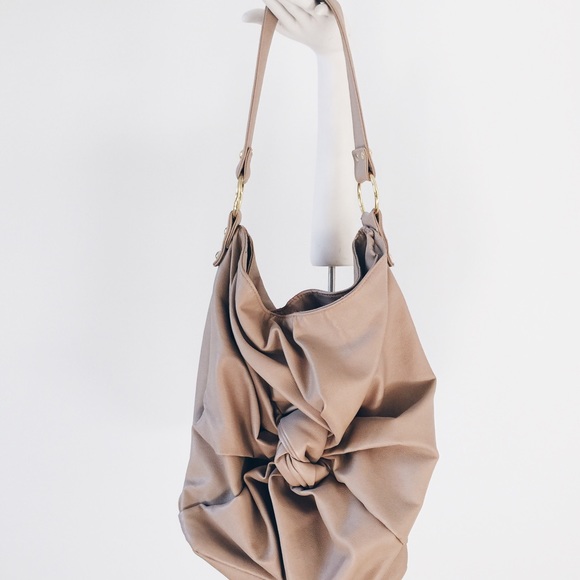 Deux lux shoulder knot bucket bag
