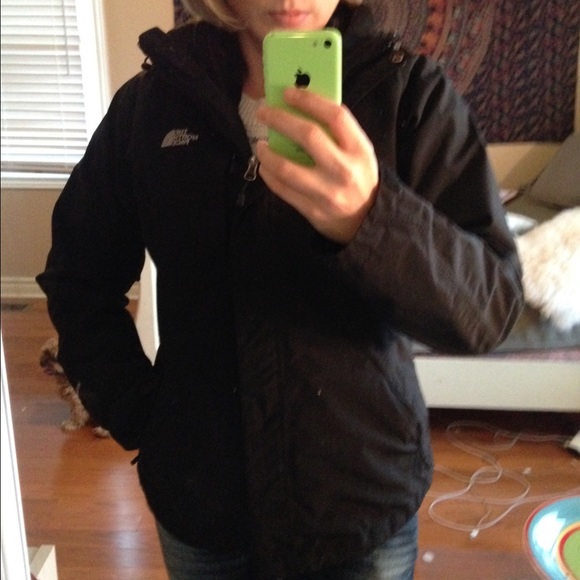 North Face hyvent jacket with zip in fleece
