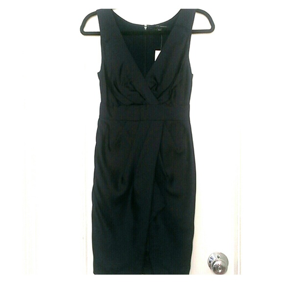 100% silk navy blue sleeveless dress