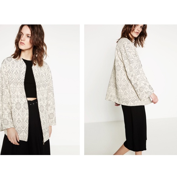 ❤️SOLD❤️Zara Bomber Style Coat - Picture 2 of 4