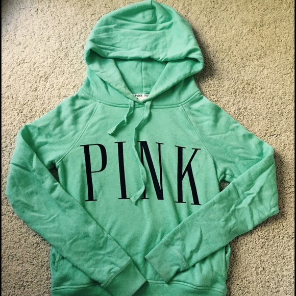 VS Pink mint green sweatshirt