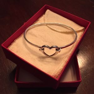 James Avery sterling silver heart bracelet
