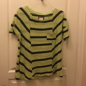 Anthropologie Cinched Striped Top - S
