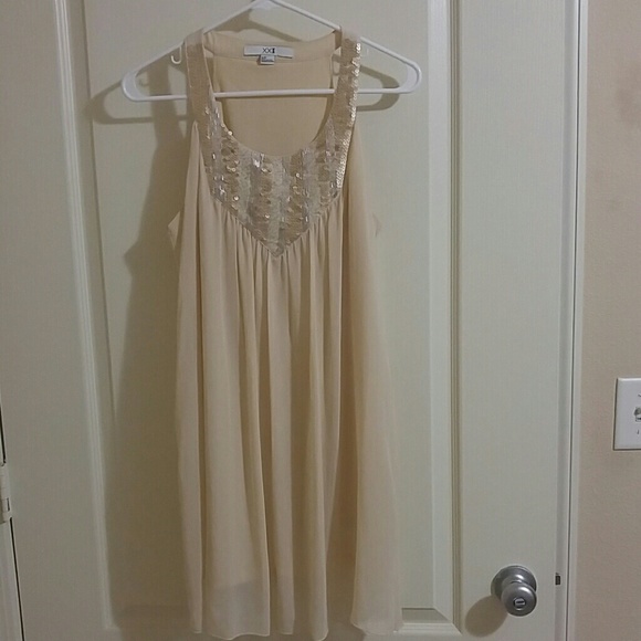 Small gold/cream colored dress