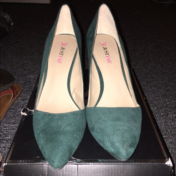 Hunter green heels