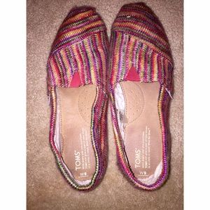 Women's multi colored toms