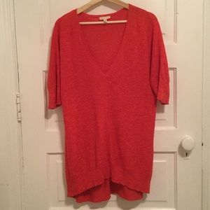 Eileen Fisher Coral Pink Tunic Sweater