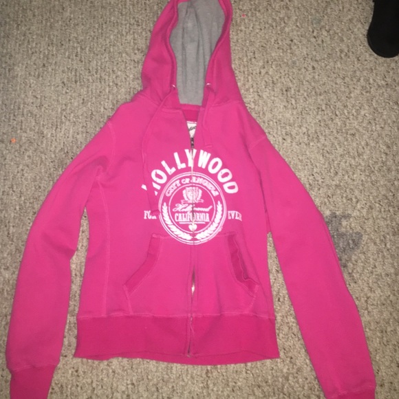 Pink hoodie