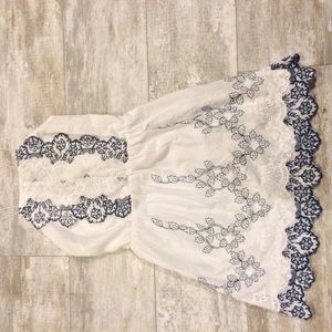 White Embroidered Dress