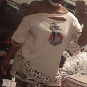 Vintage Distressed "Fist" Tee