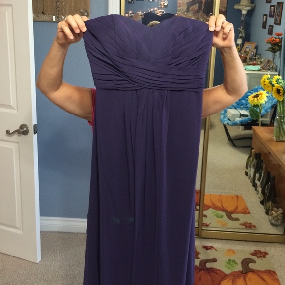 David's Bridal dress. Floor length. Strapless. - Picture 2 of 4