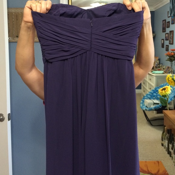 David's Bridal dress. Floor length. Strapless. - Picture 3 of 4