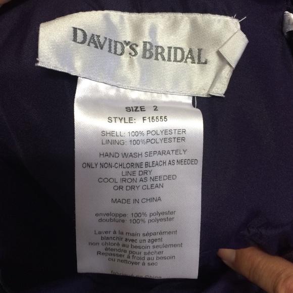David's Bridal dress. Floor length. Strapless. - Picture 4 of 4