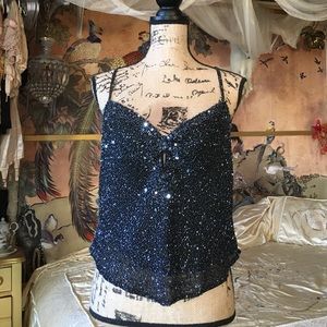 Vintage Scala Beaded Top