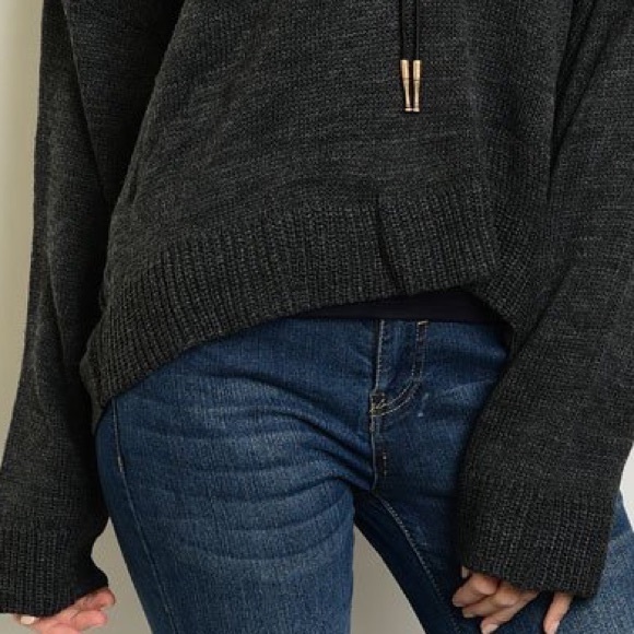 🌟Last One🌟 Charcoal Gray Boyfriend Sweater - Picture 2 of 4