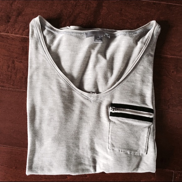 Heather Grey Zipper Long Sleeve