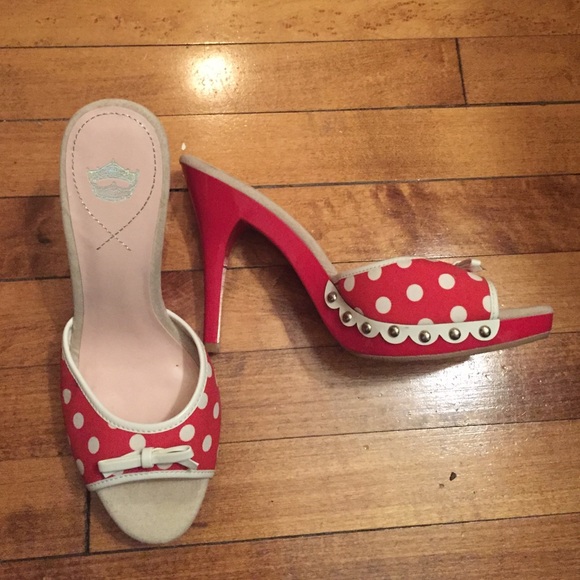 Red and White Polka Dot Shoes