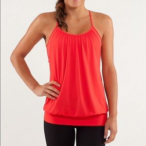 Lululemon No Limits tank in love red. Size 6.