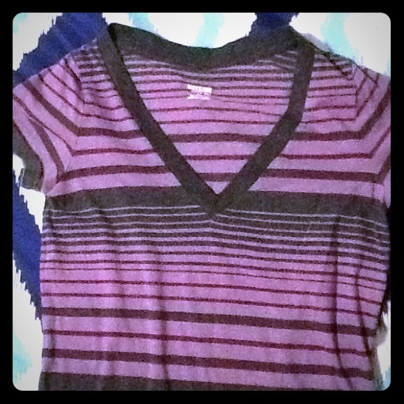 Striped v neck from target