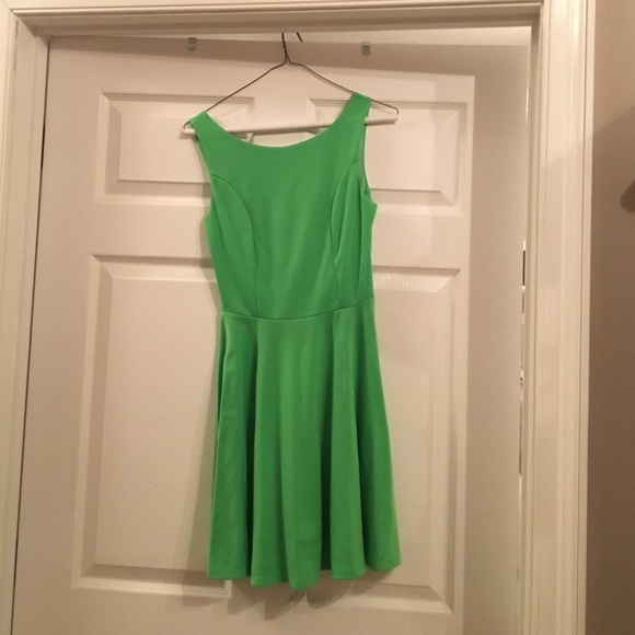 Lime green dress