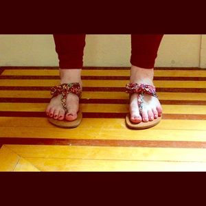 Floral Bow Sandles