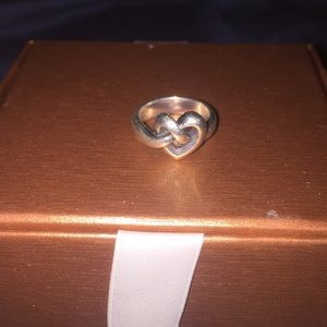 James Avery knot heart ring