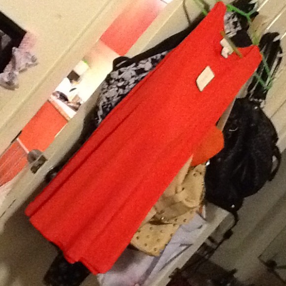 Burnt orange dress. New never worn w/tags