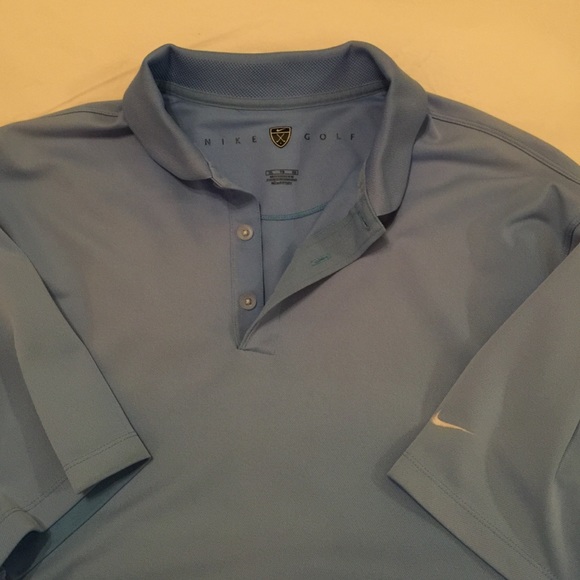 NIKE Men's FITDRY blue golf shirt, size XL, EUC