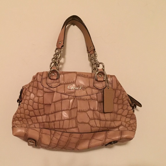 Small snake skin coach bag