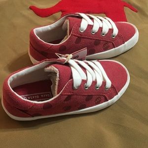Zara Girls Red Polkda Dot Sneakers